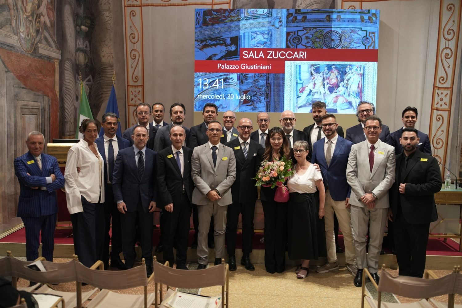 Foto di gruppo dei partecipanti in Sala Zuccari